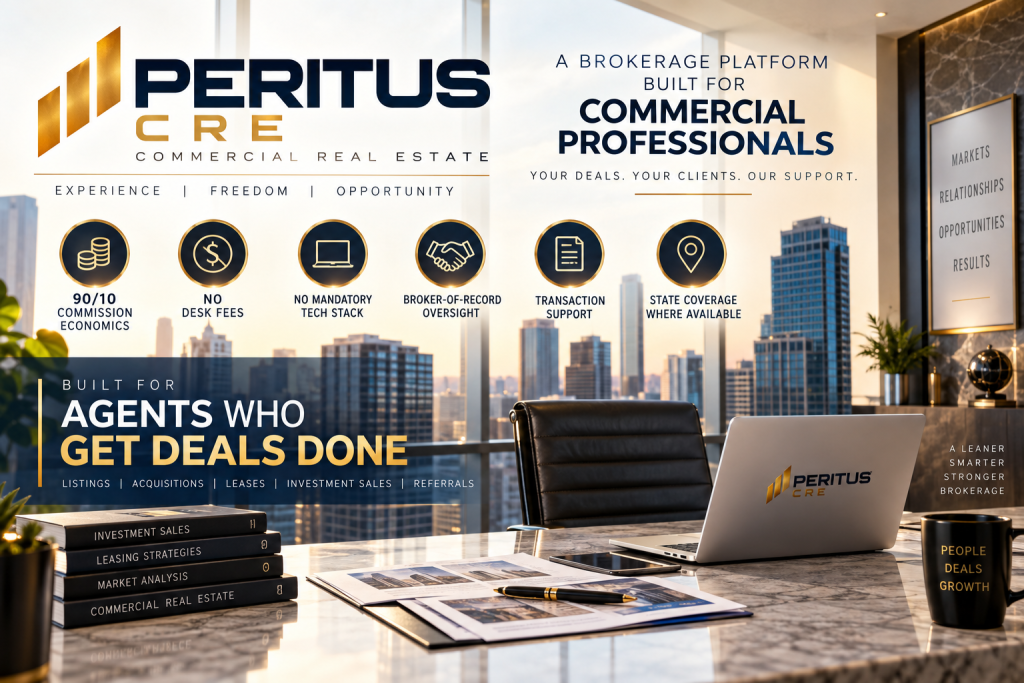 Commercial Real Estate Brokerage Platform for Experienced Agents Commercial Real Estate Brokerage Platform for Experienced Agents