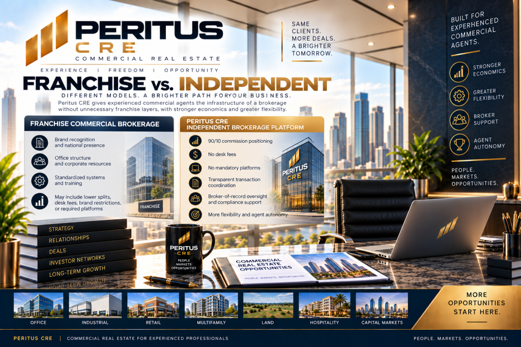 Franchise Brokerage vs Independent CRE Brokerage Franchise Brokerage vs Independent CRE Brokerage