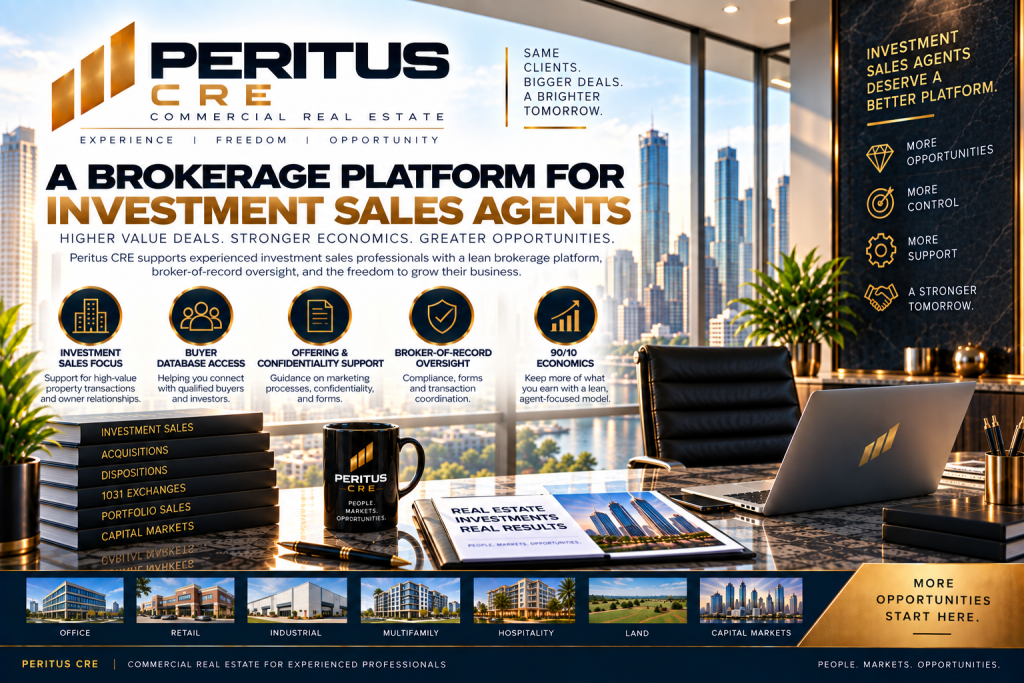 Brokerage Platform for Investment Sales Agents Brokerage Platform for Investment Sales Agents