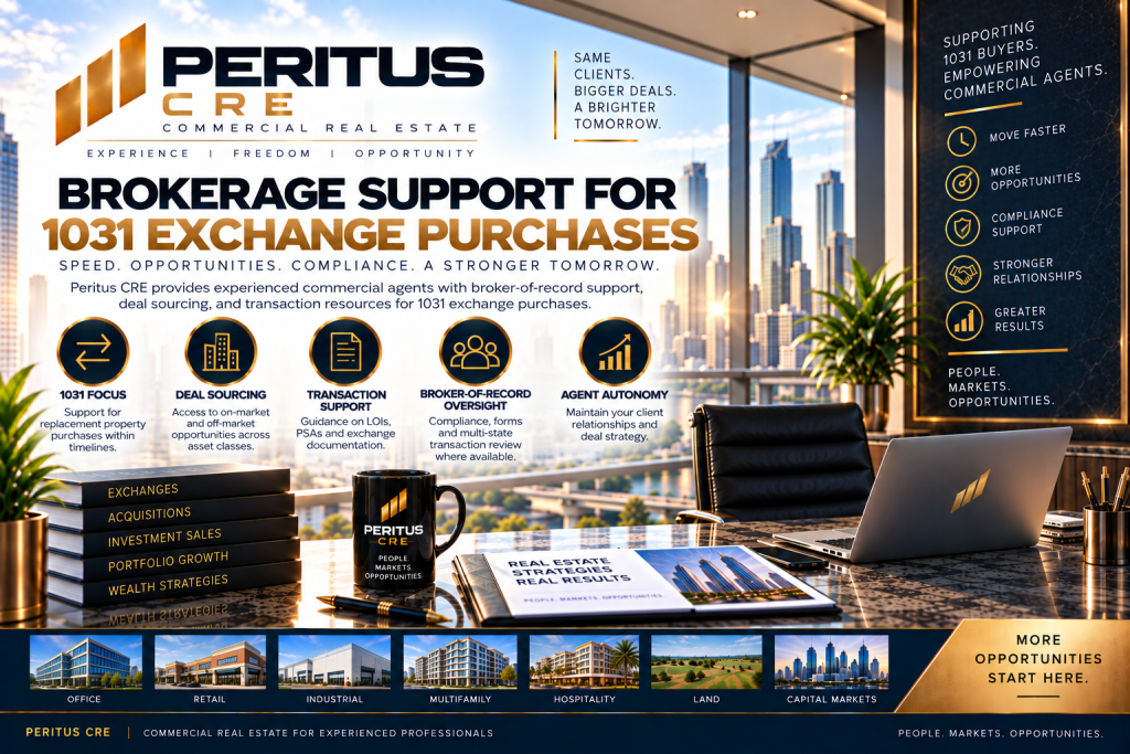 Broker Support for 1031 Exchange Purchases Broker Support for 1031 Exchange Purchases